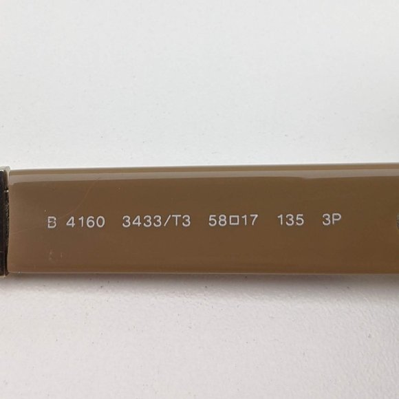 🕶️Made in Italy! Burberry B4160 3433 Sunglasses 58/17 135 /KAO320🕶️ - Picture 6 of 7